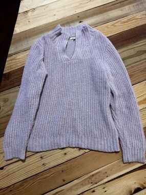 Maurices Lavender V-Neck Knit Sweater - Women's